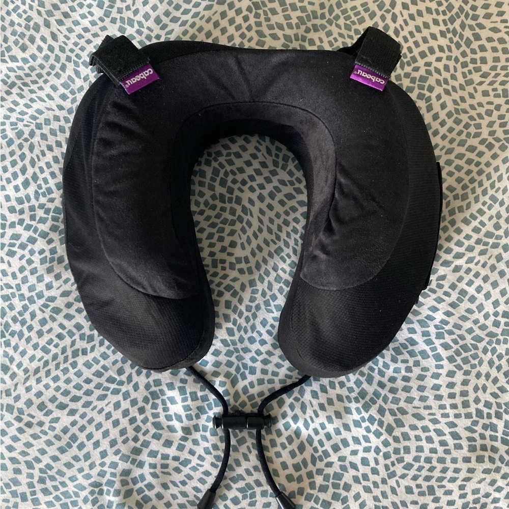 Cabeau Black Travel Memory Foam Neck Pillow